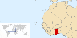 Location of Angola