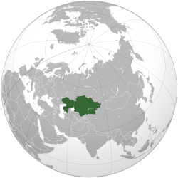 Location of Khazakstan
