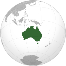 Location of Australia